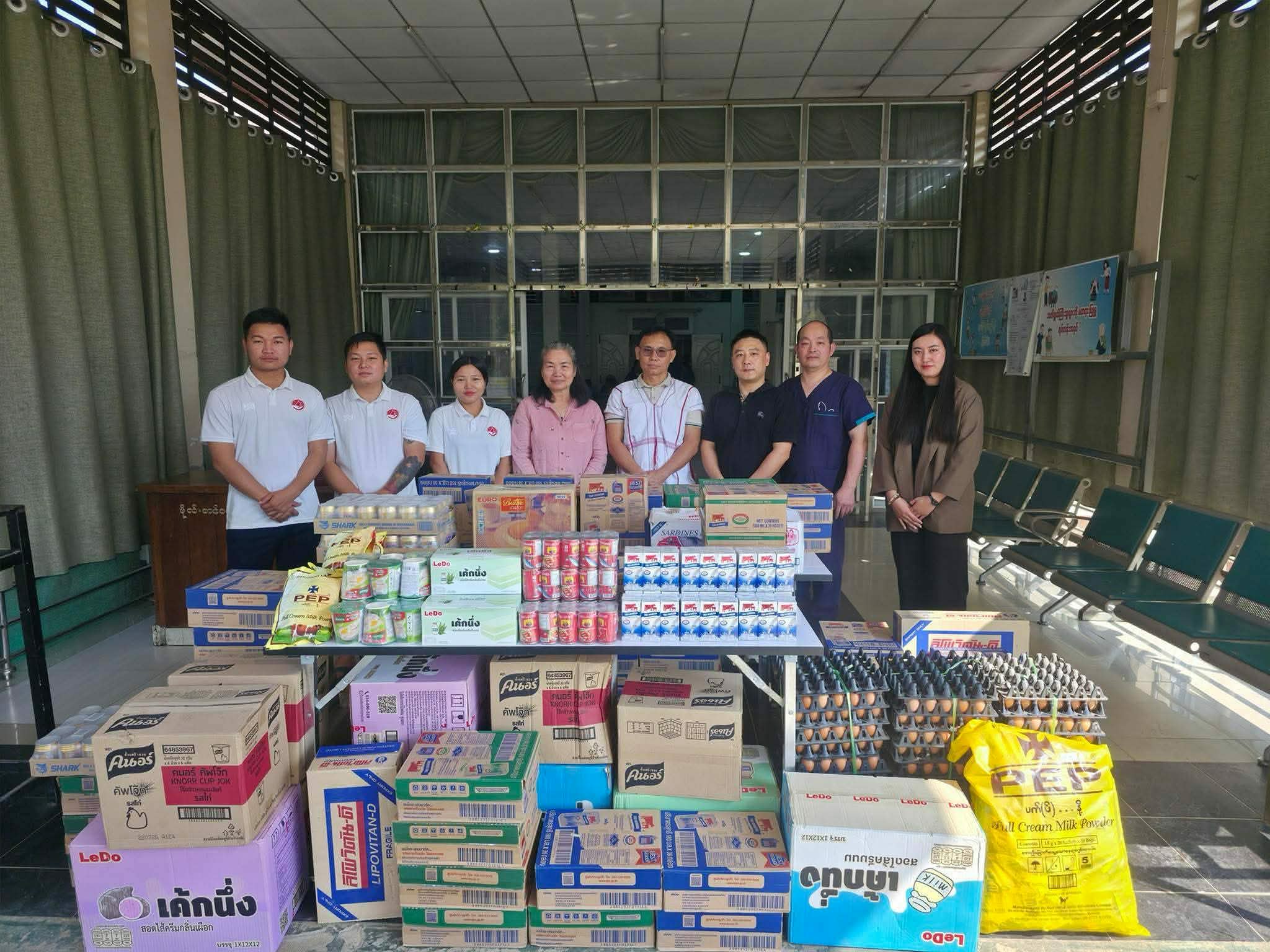 ရထိုက်(ကုမ္ပဏီ) ကျန်းမာရေးဌာနမှ သွေးအလှူရှင်များအတွက် အာဟာရဒါန လာရောက်လှူဒါန်း